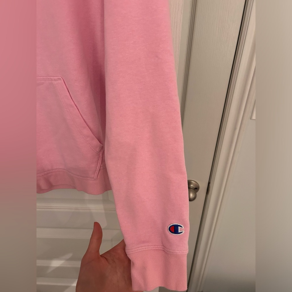Champion Women's Pink Pullover Hoodie - Picture 5 of 6